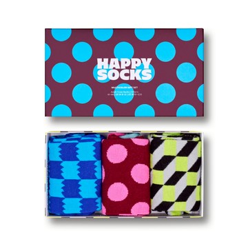 瑞典 HAPPY SOCKS Multicolor Gift系列-經典元素3入組 - EU(41~46)