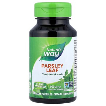 Nature's Way, 歐芹葉，900 毫克，100 粒全素膠囊（每粒膠囊 450 毫克）