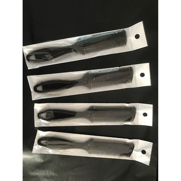 特惠直降 台灣熱銷 塑柄削髮刀 削髮刀 削髮器 打薄梳 層次梳 削髮 打薄 家用打薄削髮器 修剪劉海雙面刀 削髮梳子 多