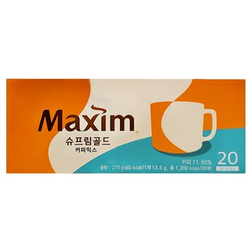 Maxim 麥心 典藏精品拿鐵咖啡  辦公室必備  濃郁香醇  香氣迷人  13.5g  20包  1盒