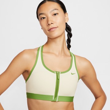 NIKE 運動內衣 女 AS W NK DF SWSH MS FZ BRA GCEL