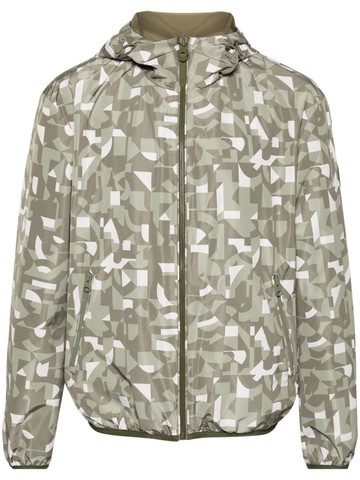 Mackage - graphic-print lightweight jacket - men - Recycled Polyester - 54 - Green