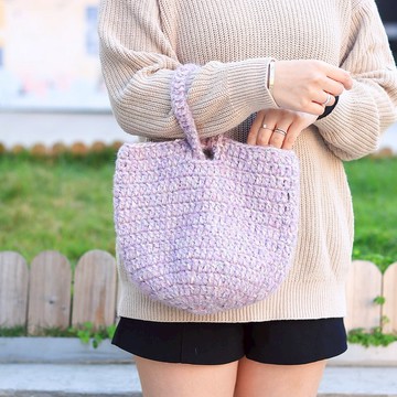 【影片教學+材料包】手工混線套結袋