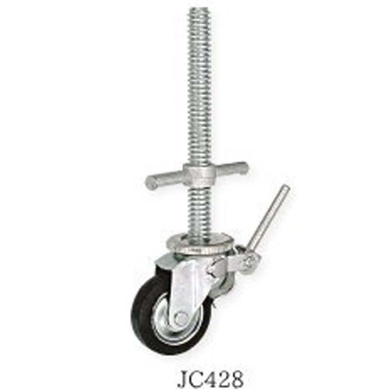 キャスター ジャッキ 直径34mm用 JC428 4本入 枠組部品 単管 パイプ 用 仮設 移動式 足場 資材 123 伊藤製作所 アミD 通販  LINEポイント最大0.5%GET | LINEショッピング