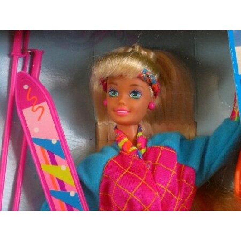 Winter Sport BARBIE Doll Set w Skis ＆ MORE (1994)並行輸入品