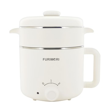 FURIMORI 富力森 隔熱蒸煮美食鍋 FU-EH126 1.2L 附#304不鏽鋼蒸籠