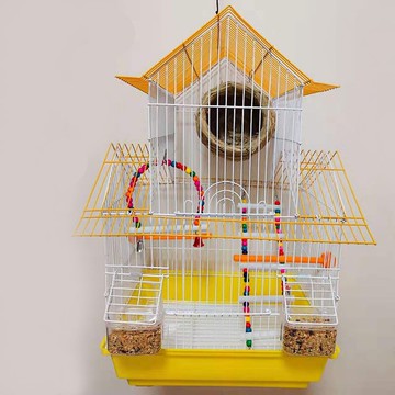 鳥籠 別墅子文鳥珍珠籠繁殖籠鸚鵡籠子通用虎皮玄風豪華籠子【MJ6202】