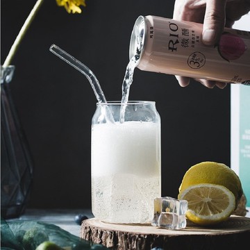 玻璃杯家用杯子創意個性潮流網紅可樂杯ins風簡約果汁杯清新水杯