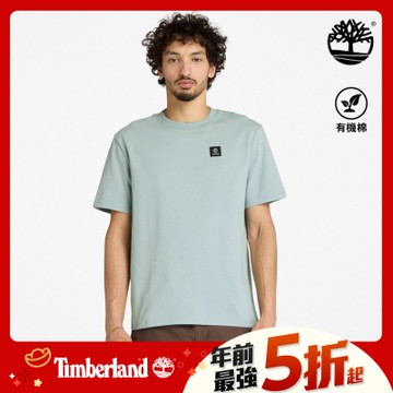 Timberland官方旗艦 女款桃粉色寬版LOGO短袖T恤|A5RZXEYV