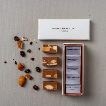 Pierre Marcolini 小確幸巧克力禮盒 5入（灰）（加贈品牌提袋）