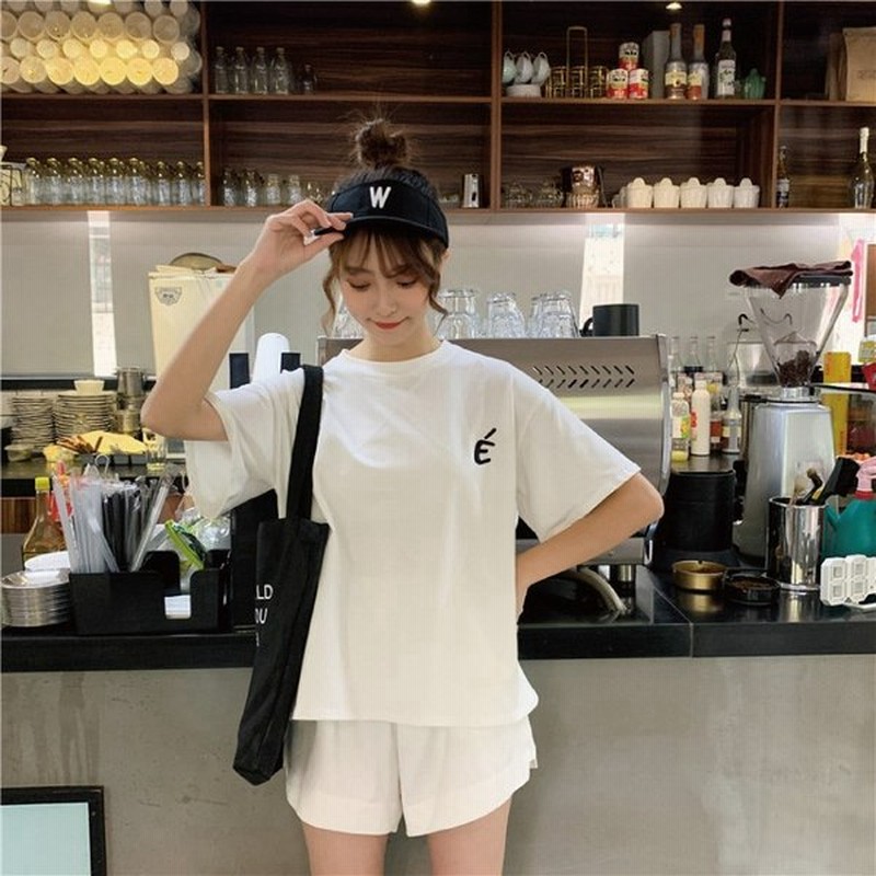 部屋着 寝巻き パジャマ 家着 レディース 夏 可愛い かわいい ルームウェア 外出 セットアップ 上下セット 半袖 ショートパンツ スポーツウェア 通販 Lineポイント最大0 5 Get Lineショッピング