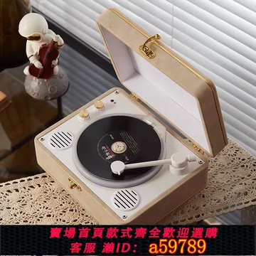 【全網低價 可打統編】現貨工廠覆古CD機專輯藍牙音箱播放器一體式輕奢創意學生禮品