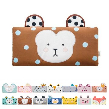 韓國 Bonitabebe - 3D Air Mesh 三段式可調高兒童透氣枕-圓點猴子 (59*29公分)