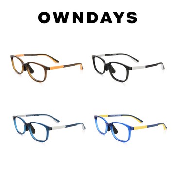 OWNDAYS Junni兒童方型膠框光學眼鏡 JU2032N-1S