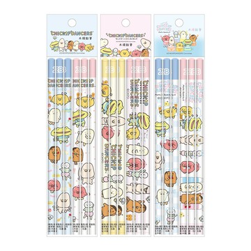 跳跳小雞6入木頭鉛筆(款式隨機出貨)