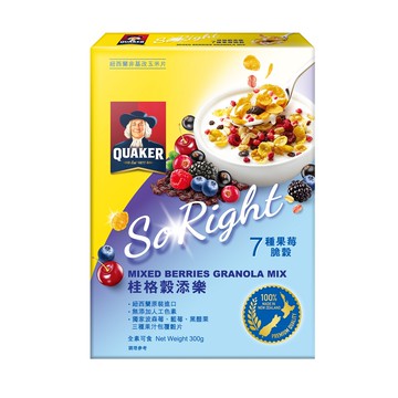 [家速配]桂格穀添樂七種果莓脆穀