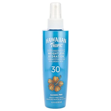 Hawaiian Tropic, 輕薄補水，水性抗曬噴霧，SPF 30，5.2 液量盎司（153 毫升）