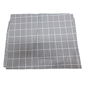 Homely Zakka 北歐簡約格紋桌巾 百搭 台灣製造 防水  140 x 180cm  淺灰色  1件