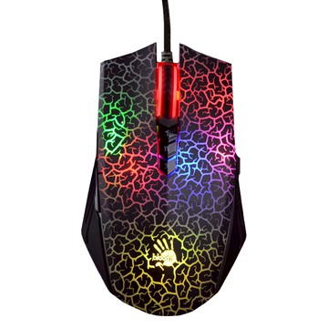 A4TECH 雙飛燕 bloodY 血手幽靈 Drag Click 光微動遊戲鼠  A70  爆裂款 黑色