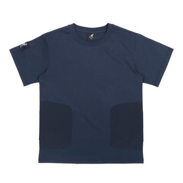 KANGOL 口袋T恤 落肩短袖 男童 童裝 深藍色 65231002 80 noU06