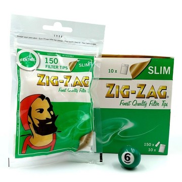 正品附發票 法國進口ZIG-ZAG捲煙濾嘴 6MM 薄荷口味 *每包150粒裝* ✦球球玉米斗✦
