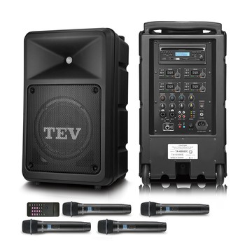 TEV 多功能設計追求高C/P值的最佳選擇 180W藍牙/CD/USB/SD四頻無線擴音機 TA680iDC-4