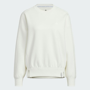 Adidas 愛迪達 Es+ 3s Swt Crew KF8239 女 長袖上衣 休閒長袖 白 亞版