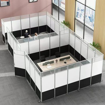 APP下單享點數9% 辦公室隔斷屏風臨時屏風可折疊車間推拉移動活動隔離遮擋板隔斷墻