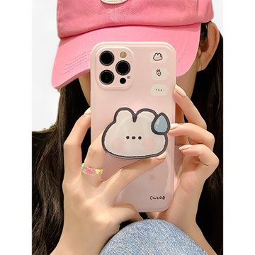 可愛兔子適用vivox200/100/90/80/70/60/50手機殼S20/19/18/17/16女s5/6新款防摔y300/iqoo12/11neo9/8