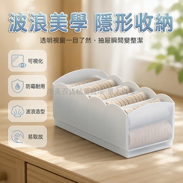 台灣出貨 可分格收納盒 厚實PP材質 抽屜式抽取結構 多格分區設計 臥室衣柜適用 宿舍置物架專用