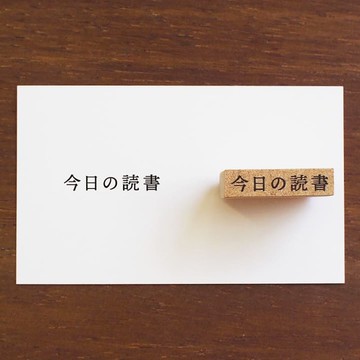 閱讀紀錄 今日閱讀 手帳印章 橡皮印章 行事曆 日記 日本製造 b-101