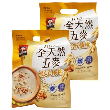 QUAKER 桂格 全天然五麥 松子核桃  270g  2袋
