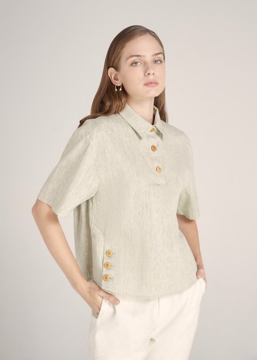 亞麻夏季襯衫