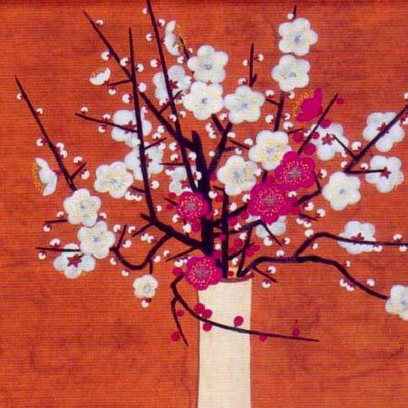 安田靫彦 壺に桜 額縁 インテリア 絵 安田靫彦『 壺に桜』 | 特殊美術印刷 | 日経アート