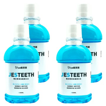 JESTEETH 全璟 齒潔適 矯正專用含氟漱口水  4瓶