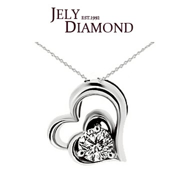 【JELY】愛妳0.30克拉-H&A八心八箭美鑽墜鍊