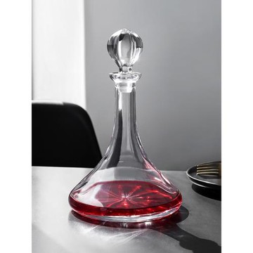 捷克原裝進口BOHEMIA水晶玻璃紅酒醒酒器酒樽帶蓋葡萄酒洋酒酒具