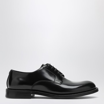 Black leather Derby shoes