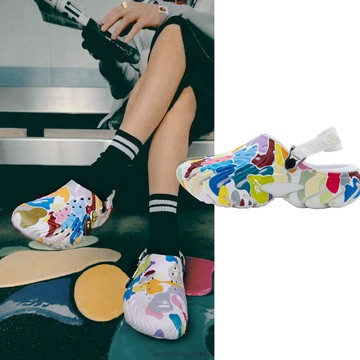Bape Crocs x A Bathing Ape BAPE 猿人頭迷彩 白色 聯名 涼鞋洞洞鞋 男女鞋 001FWM731908C-WH
