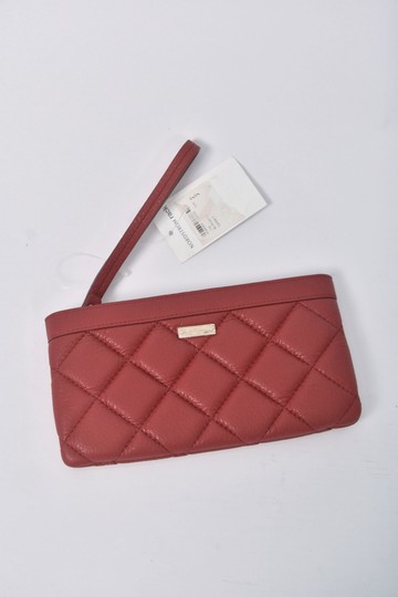 Kate Spade紅色手拿亮面長夾