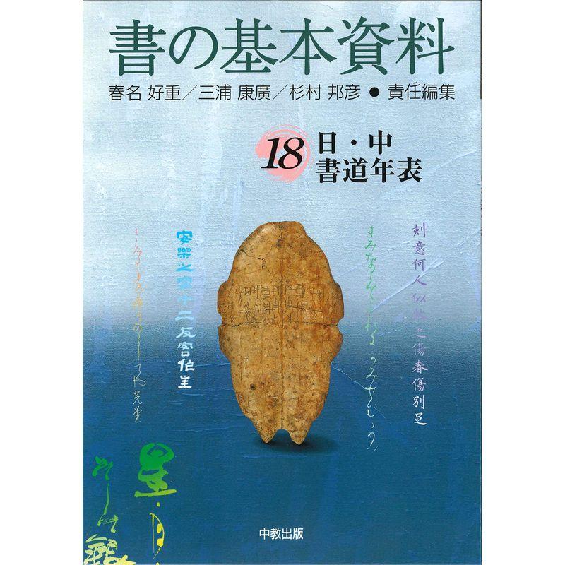 書の基本資料18 日・中書道年表(文字として)