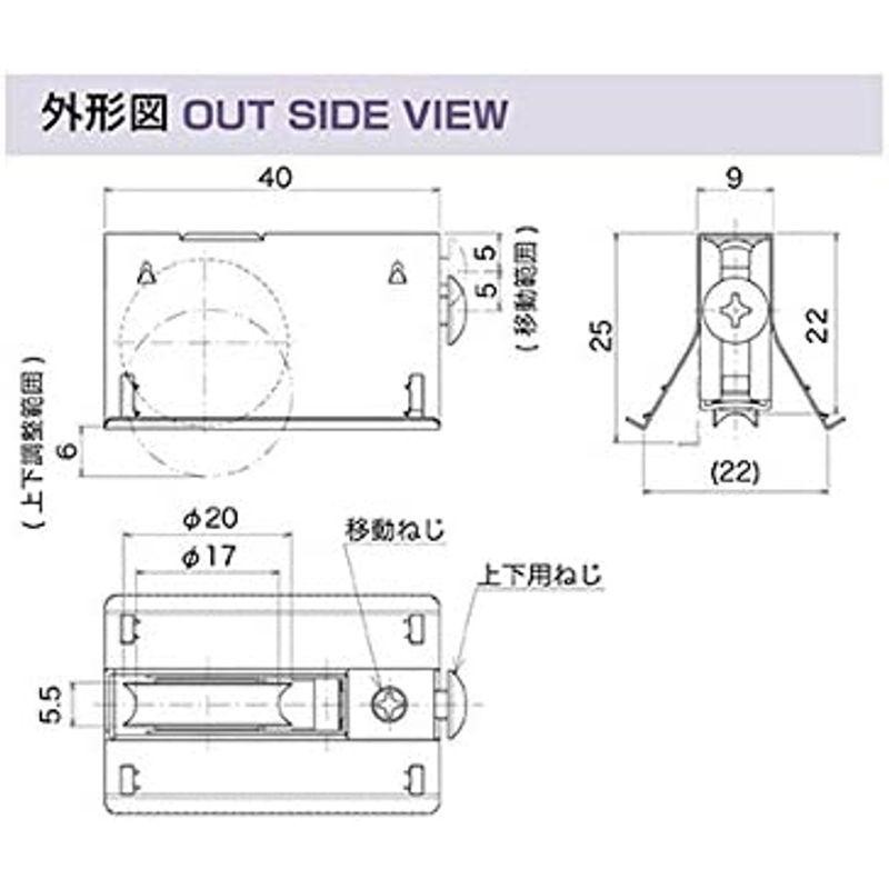 アルミサッシ用取替戸車 9(A・B・F)20型 9A-20 10個入 | LINEショッピング