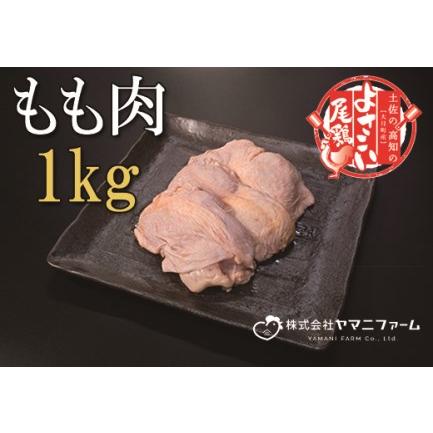 ふるさと納税 よさこい尾鶏 もも肉1kg 高知県大月町