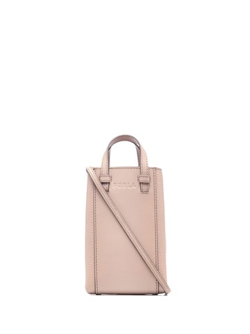 Furla - Miastella vertical crossbody bag - women - Leather - One Size - Neutrals