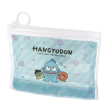【震撼精品百貨】Hangyodon Sanrio 河童~日本三麗鷗SANRIO 人魚漢頓透明夾鏈袋(藍斜紋款)*07008