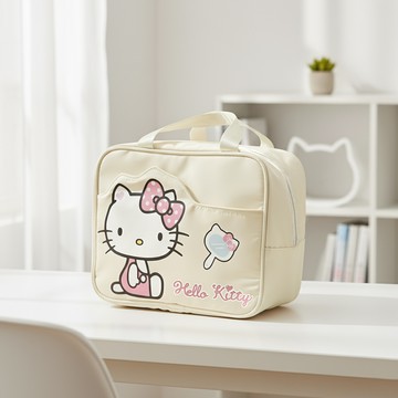 【三麗鷗】大容量化妝包 凱蒂貓