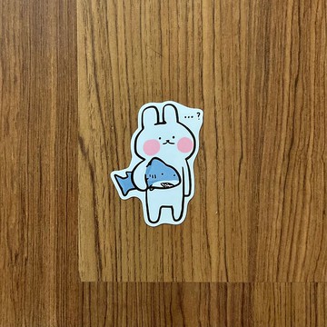 哈囉兔兔 | 全斷防水貼紙::嗨嗨鯊鯊