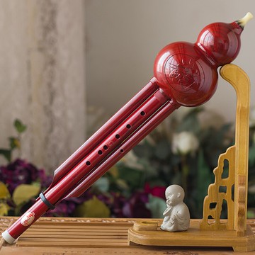 玄鶴樹脂雙音葫蘆絲專業演奏型樂器gf調音色渾厚低沉小學生初學者