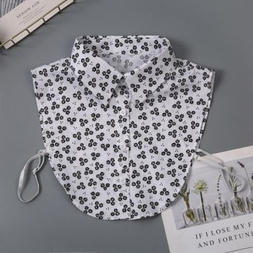 [巴黎精品] 現貨+預購 假領子襯衫領片-棉質小花印花內搭女裝配件3色a1gg23