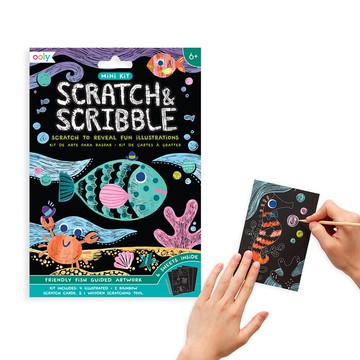 【美國OOLY】 兒童創意刮畫迷你組 - 海洋世界款